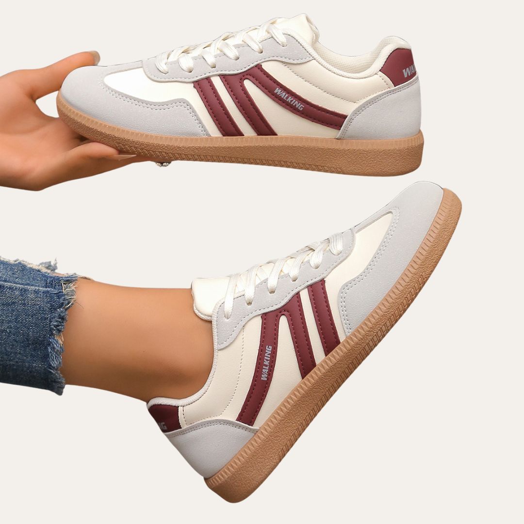 Everyday women's low top fashion sneakers, offering comfort and style for spring outfits.