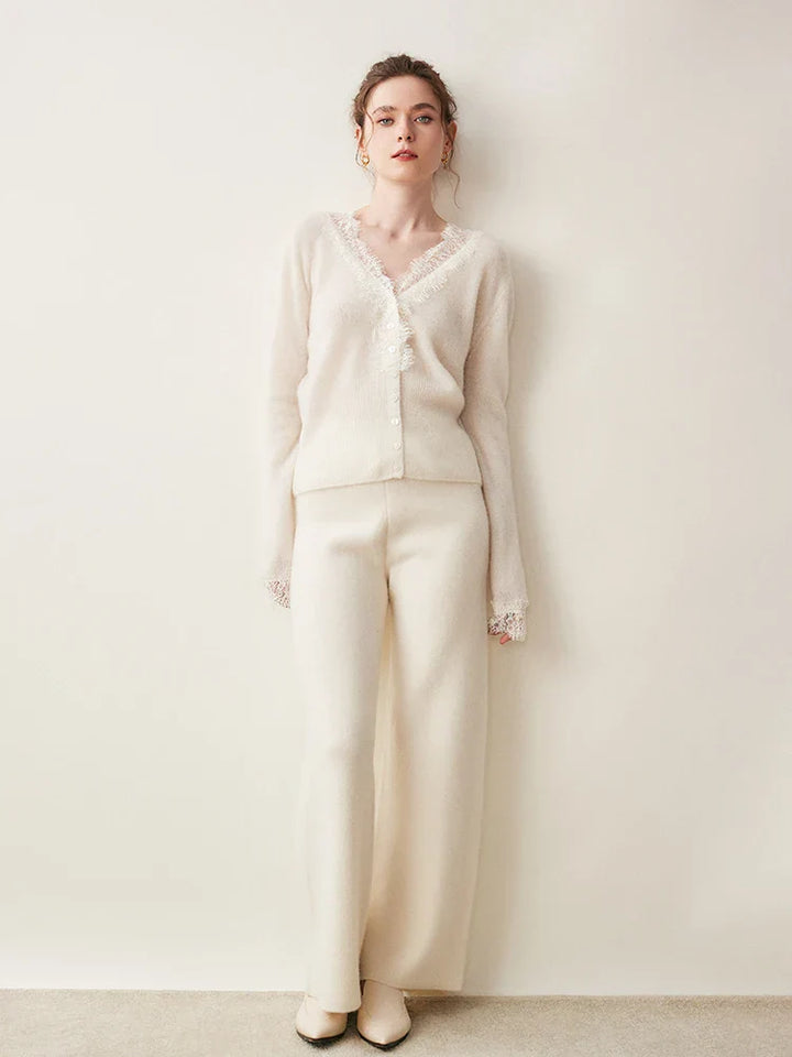 Cortona Cashmere Cardigan in a classic color, an essential soft knit for women's wardrobes.