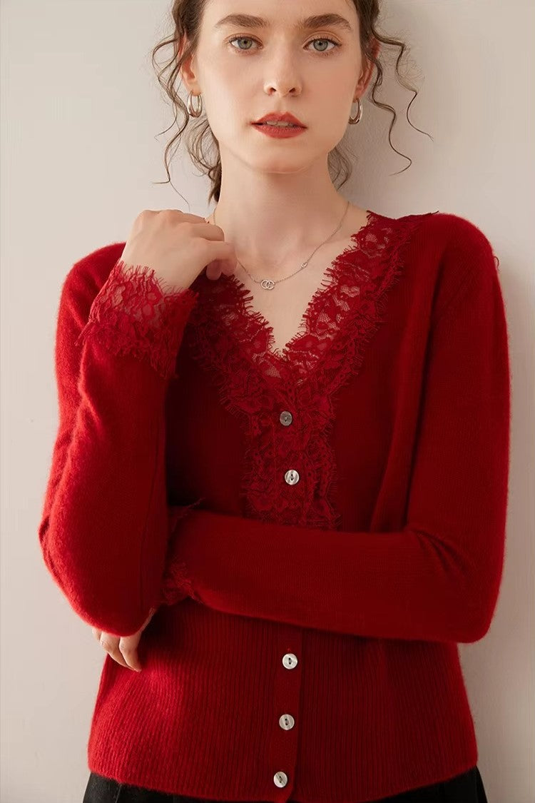 Women's elegant Cortona Cashmere Cardigan, perfect for sophisticated layering.