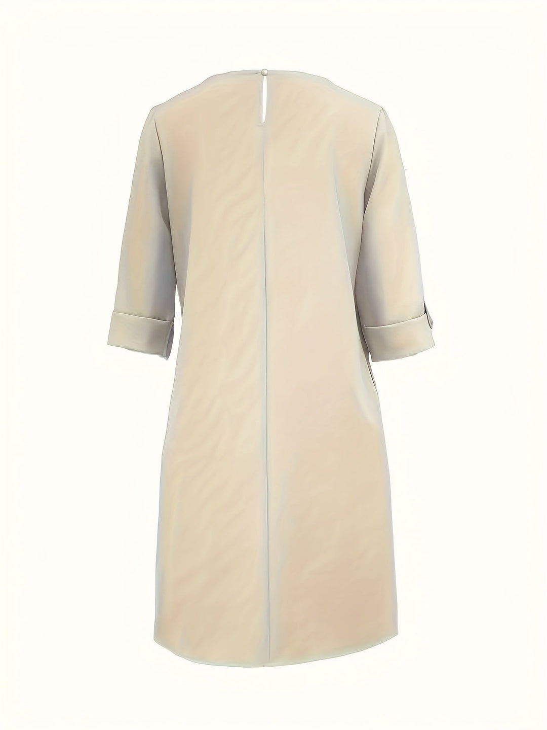 Women's comfort dress, easily transitions from daywear to evening events. Versatile & chic.
