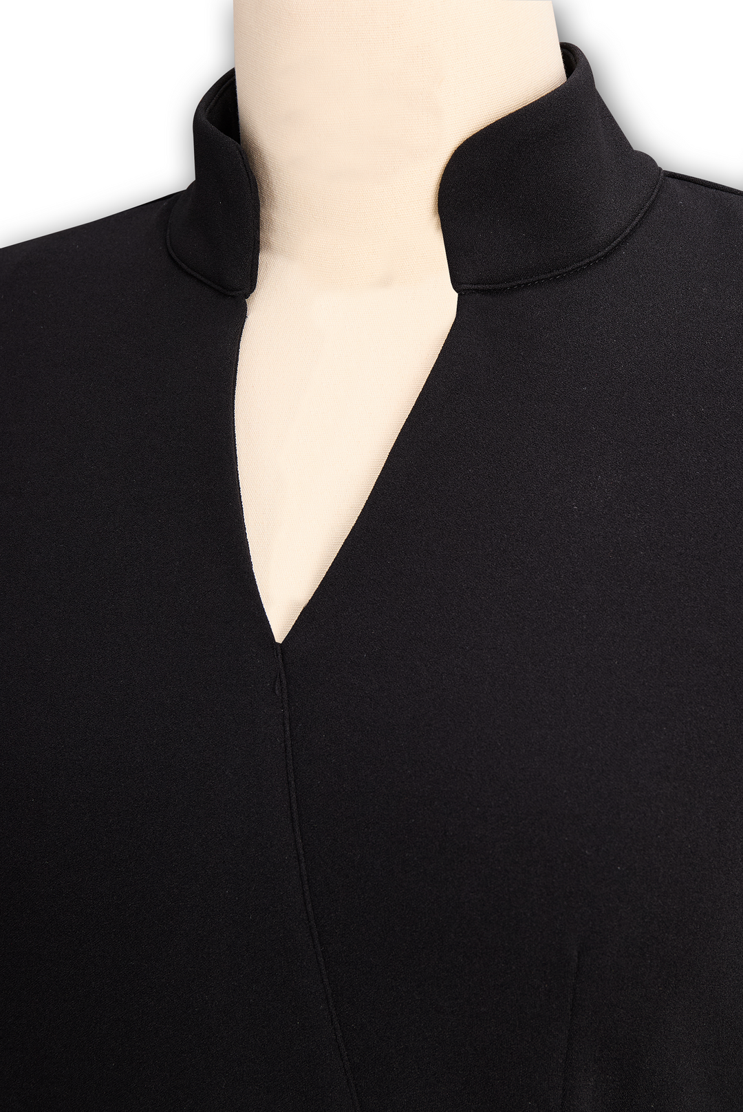Perfect office midi dress for women, long sleeve, elegant wrap neckline, and sophisticated belt.