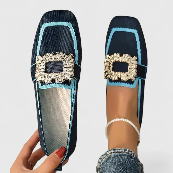 Women's embellished slip-on loafers, perfect for spring and summer casual wear