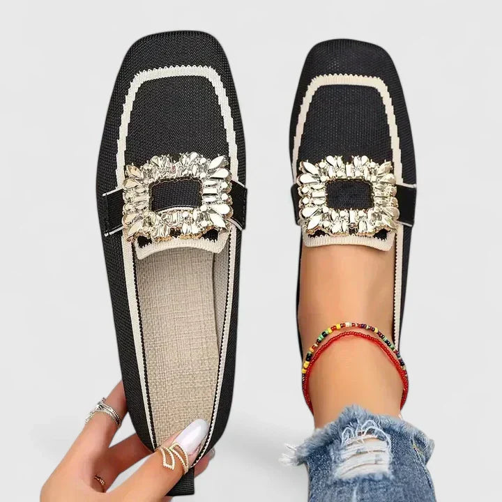 Stylish women's embellished loafers, ideal casual footwear for any occasion