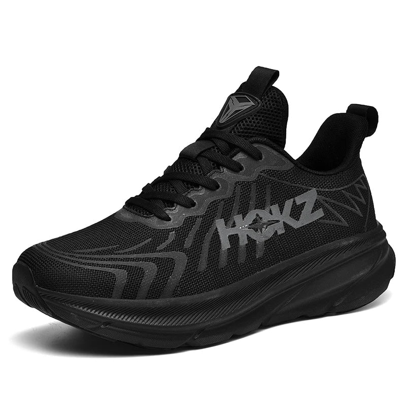 Women's lace-up athletic running sneakers with chunky sole, perfect for jogging & training. Comfortable performance.