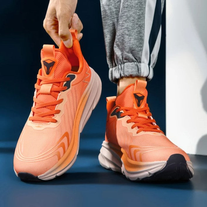Performance women's running shoes with supportive chunky sole & secure lace-up closure for optimal athletic training.