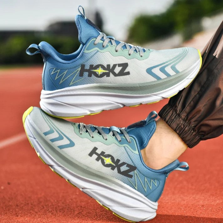Durable women's lace-up running sneakers with chunky sole, ideal for jogging, training, and active athletic women.