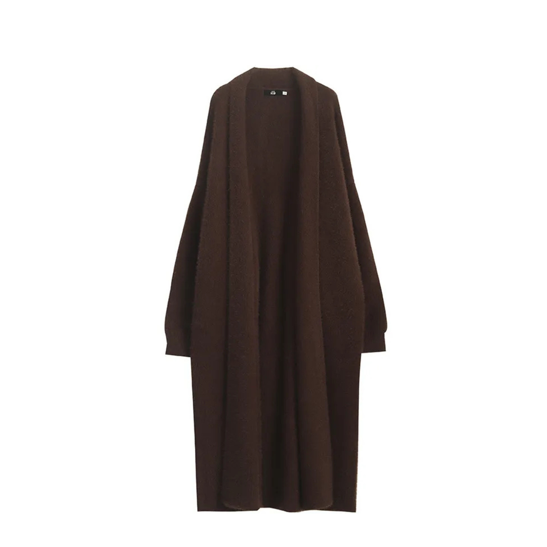 Versatile women's longline open front cardigan, a light and elegant addition to any spring outfit.