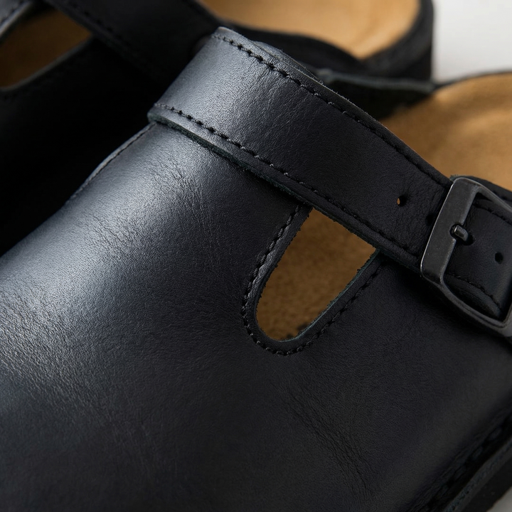 Comfortable women's Lucca slip-on clogs. Easy to wear casual or work shoes with a chic, supportive design.