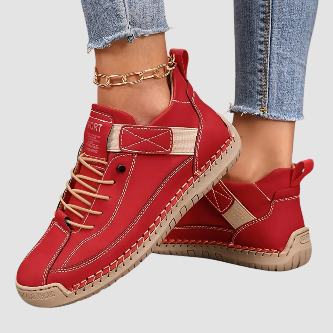 Casual multi-color women's sneakers by Orthoflex, combining stylish design with ultimate everyday comfort.