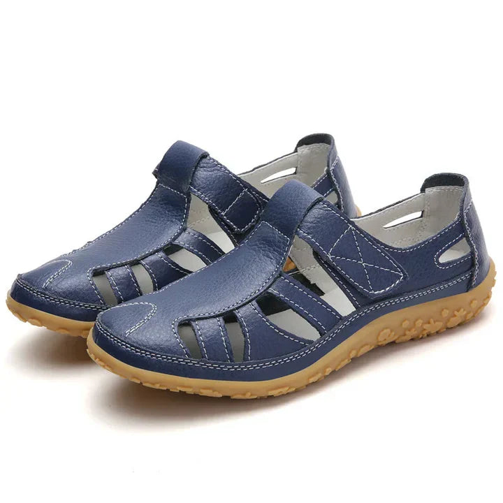 Adjustable strap women's orthopedic sandals, anti-slip for secure and comfortable walking.