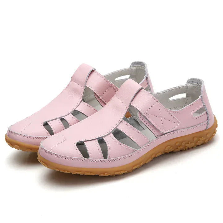 Women's orthopedic comfort sandals, anti-slip sole, ideal for arch support & pain relief.