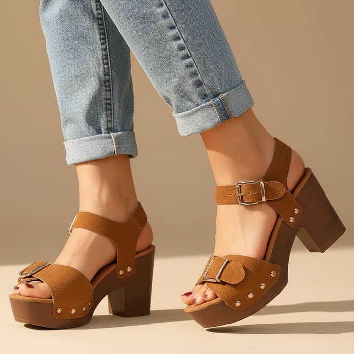 Perfect summer orthopedic block heel sandals for women, designed for stylish and comfy wear.