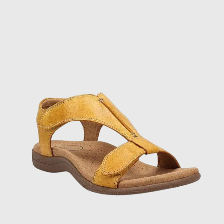 Durable walking footwear: women's comfort sandals with arch support, perfect for long strolls.