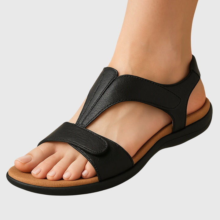 Therapeutic women's sandals with integrated arch support, designed for ultimate comfort & foot health.