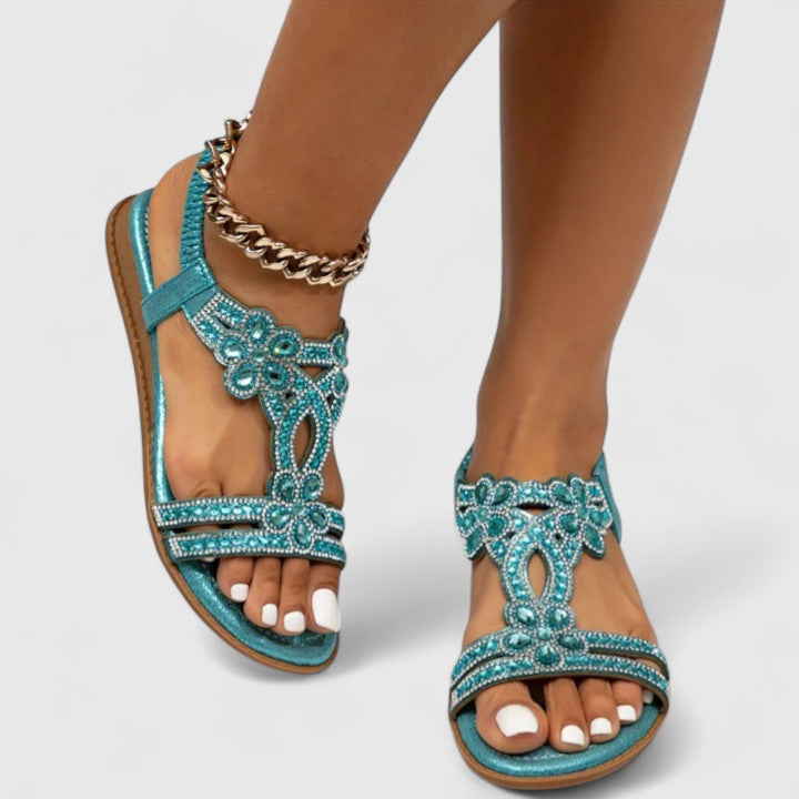 Women's orthopedic comfort sandals with stylish arch support, ideal for summer walking & foot pain relief.