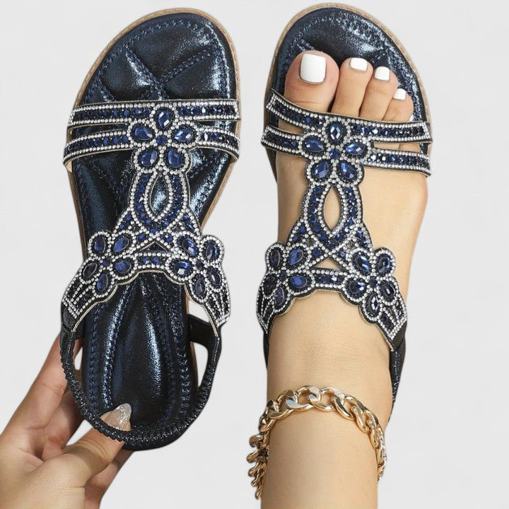 Women's walking sandals with excellent arch support, providing orthopedic comfort and a stylish summer look.