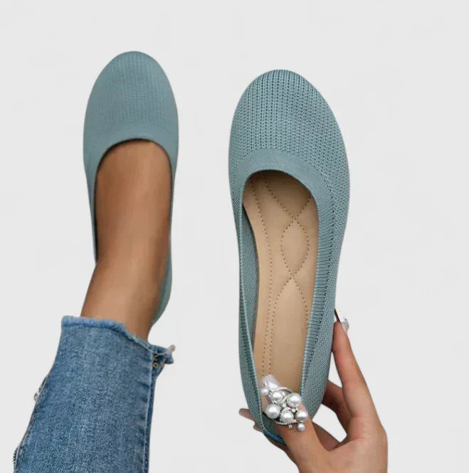 Women wearing supportive orthopedic shoes while walking, offering pain relief & foot health benefits.