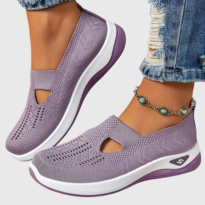 Orthopedic women's footwear, ideal for foot pain relief & daily walking comfort.