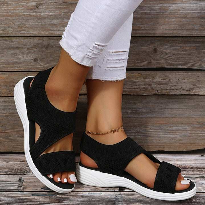 Women's orthopedic wedge sandals with arch support for all-day comfort & foot pain relief. Ideal for summer everyday wear.