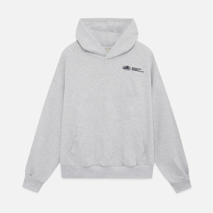 Women's oversized graphic cropped hoodie with a unique print, long sleeves, and cozy pullover comfort.