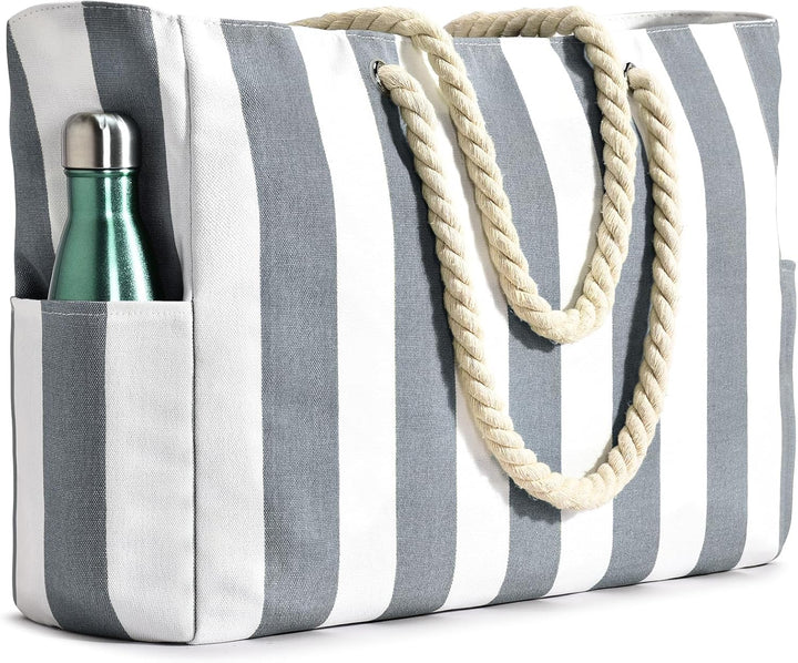 Roomy sandproof beach tote bag, keeping your items dry & sand-free.