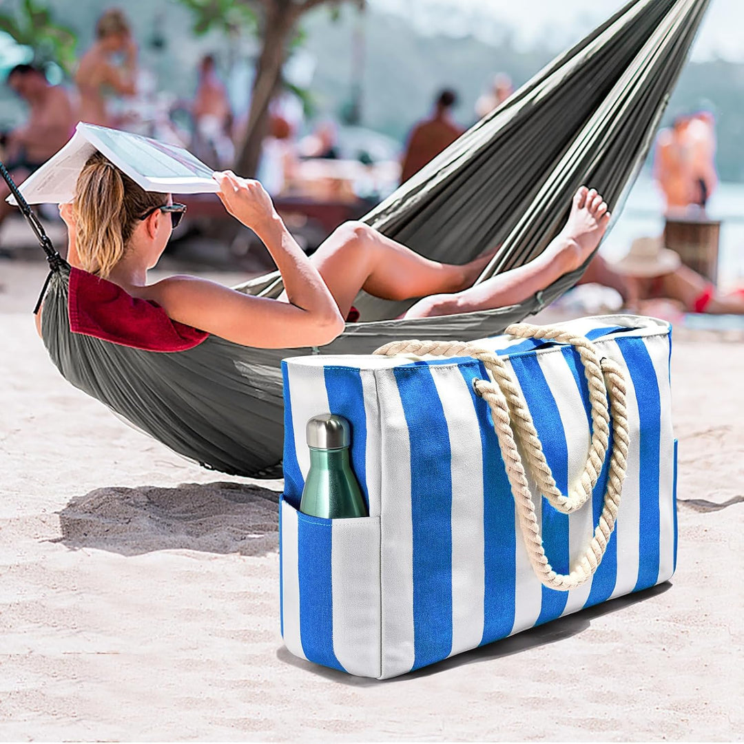 Multi-purpose oversized bag, waterproof for beach & sandproof for travel.