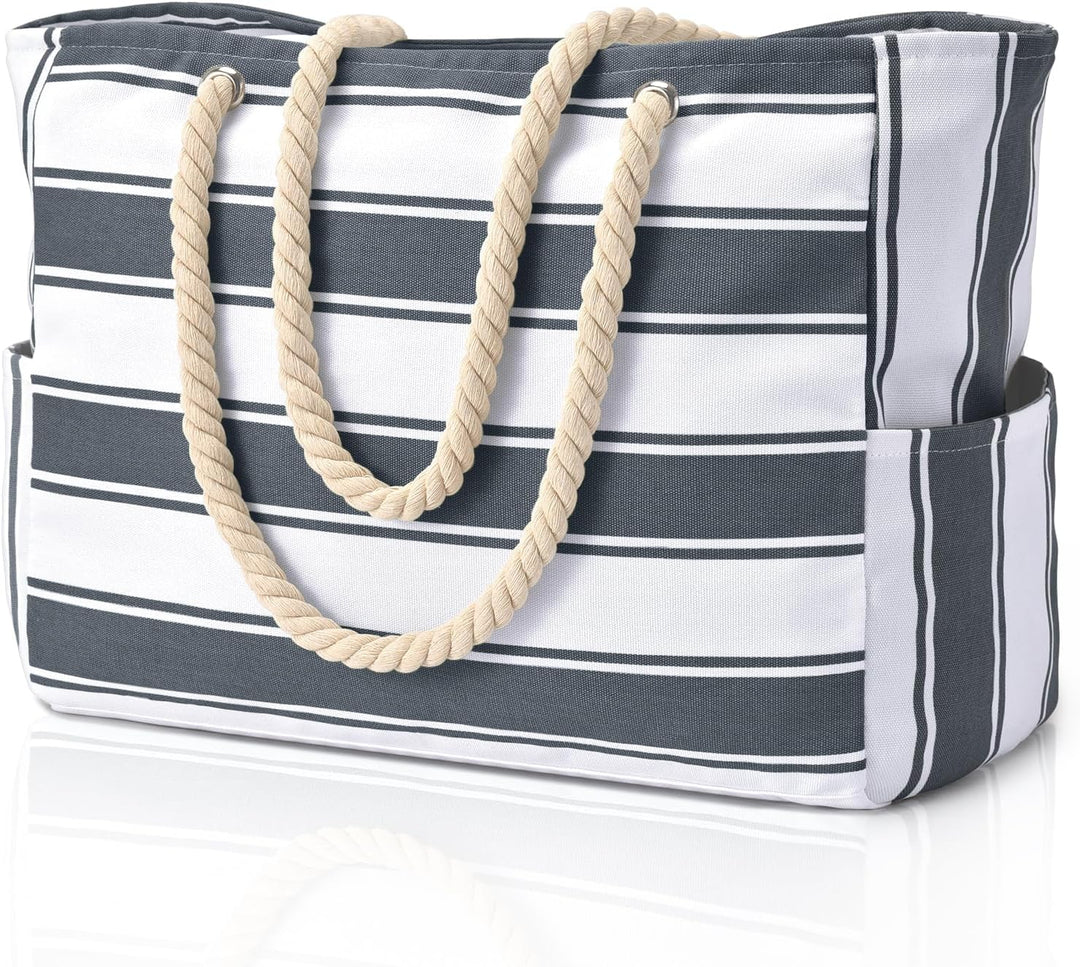 Sandproof women's travel tote, perfect for resort & beach excursions.