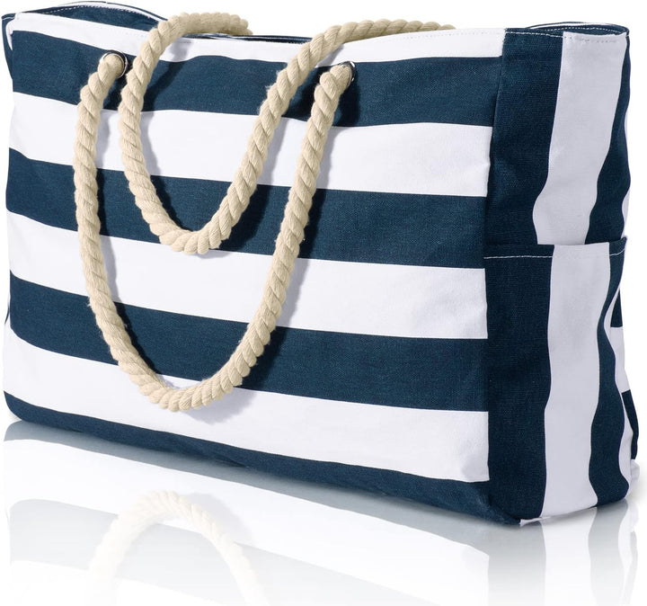 Chic waterproof beach tote for women, great for pool, gym, or travel.