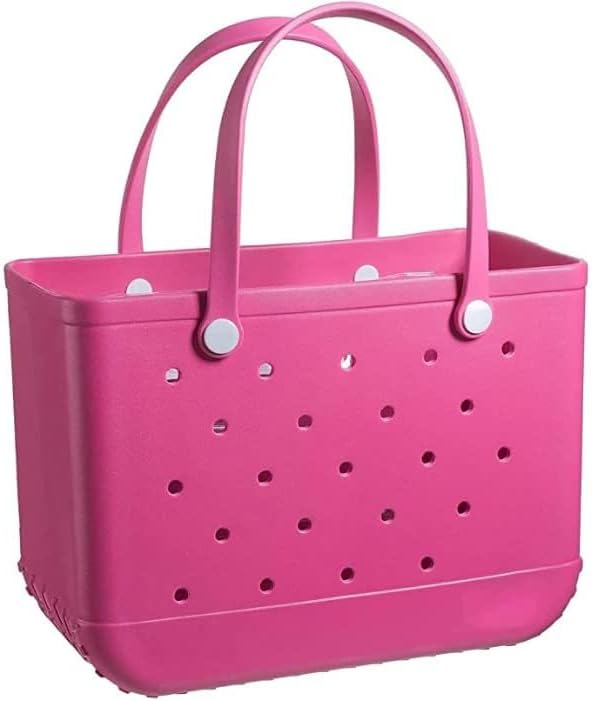 Practical women's washable EVA bag, large capacity, vented, great for beach or summer outings.