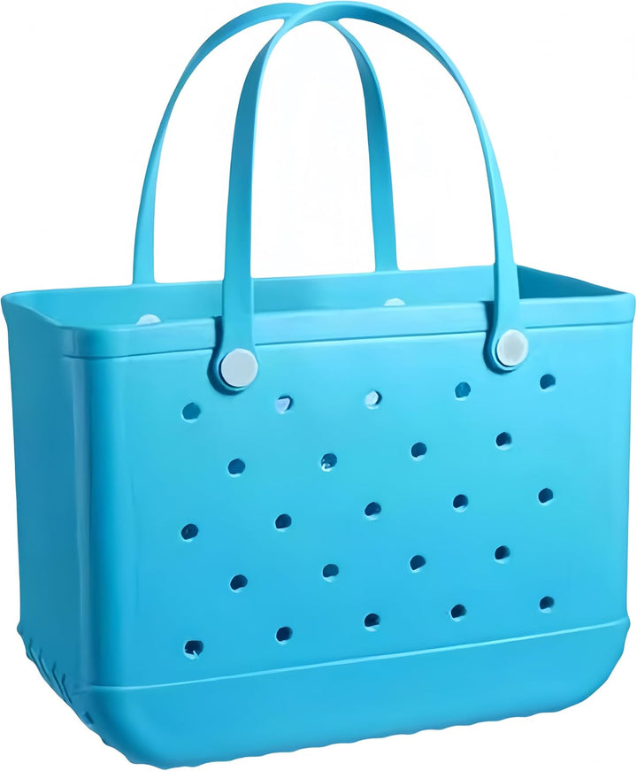 Women's durable EVA beach tote with vent holes, waterproof and sandproof for all seasons.