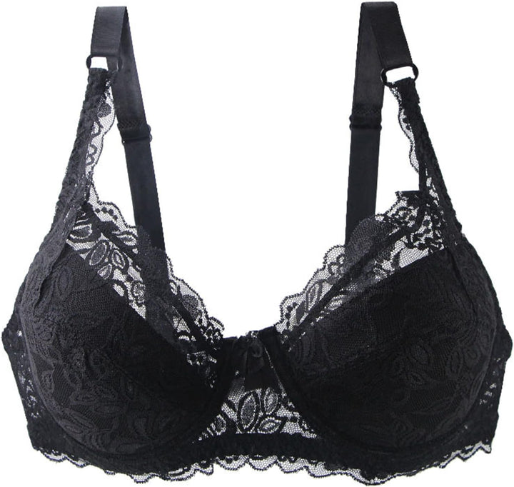 Sexy plus-size lace push-up bra for women, stylish intimate wear designed for a flattering look.