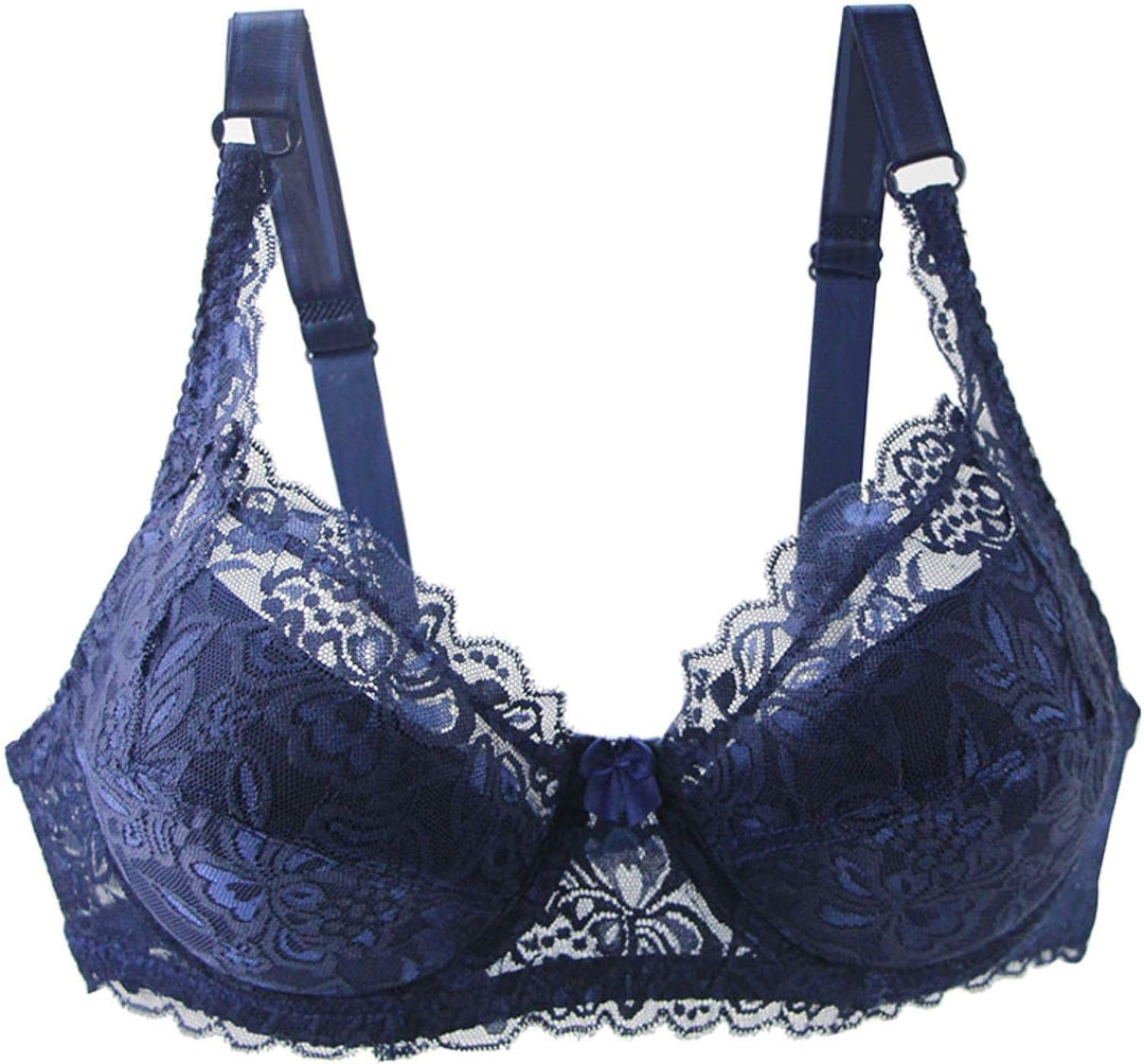 Everyday plus-size lace bra, providing comfortable push-up support and elegant style for women.