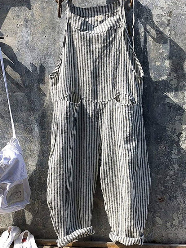 Women's relaxed fit overall jumpsuit for summer, ideal casual fashion dungarees with comfortable style.
