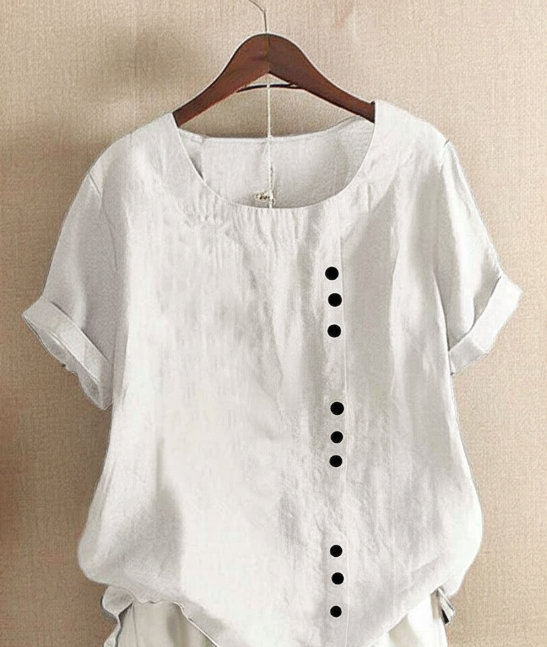 Women's relaxed fit tunic blouse for casual summer style.