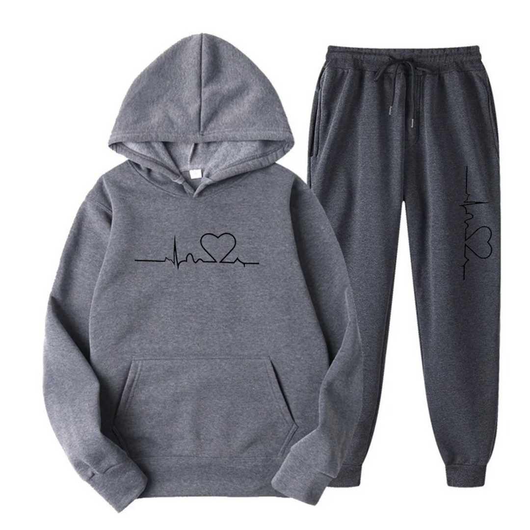Stylish two-piece women's loungewear set, ideal for home and casual outings.