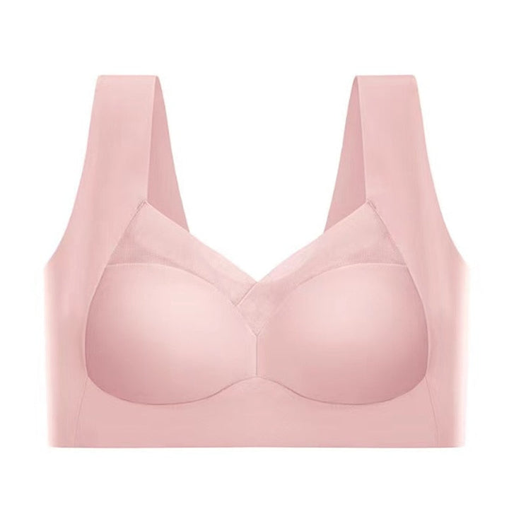 Comfortable women's shaper bra, seamless and wireless for invisible support and full coverage.
