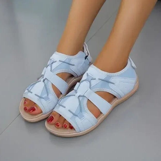 Pair of women's comfort sandals in a sporty style, ideal for spring walking