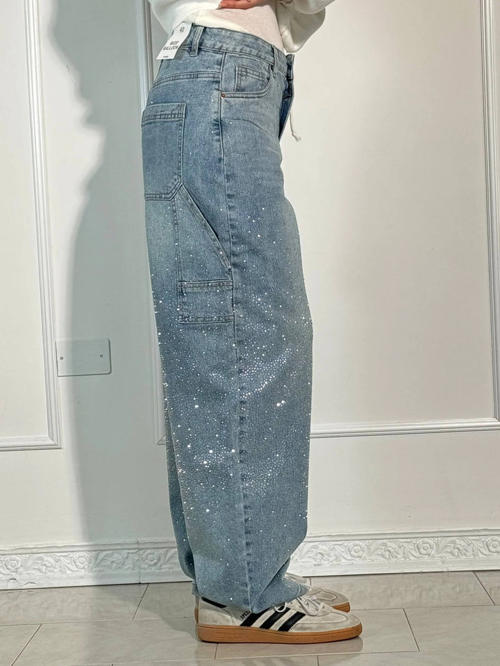 Women's spring wide leg flowy pants in a solid color, showcasing their versatile design.