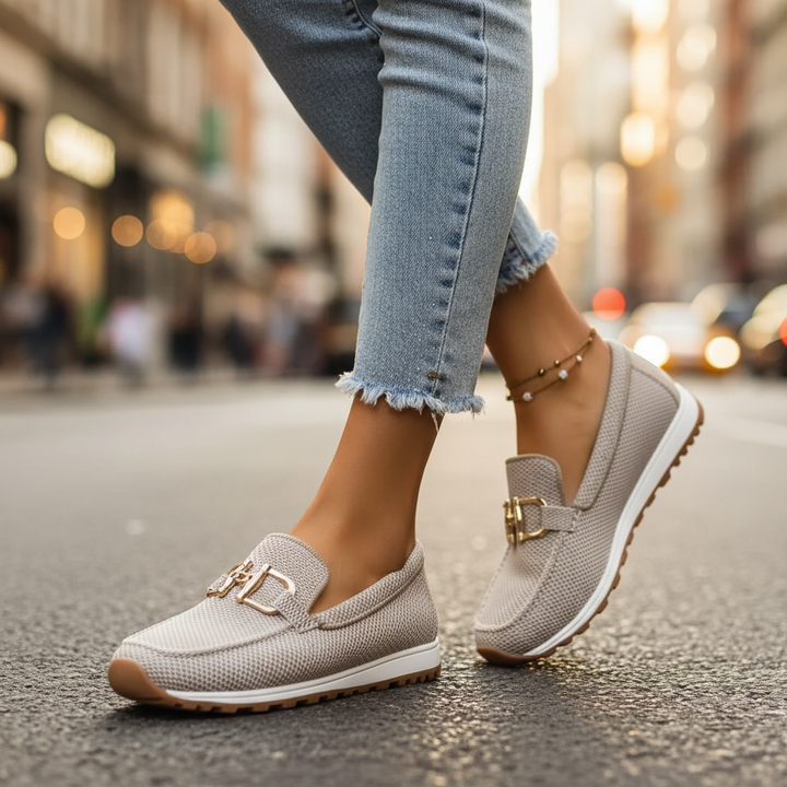 Versatile Suzane women's orthopedic loafers, offering cushioned comfort for both elegant & casual outfits.