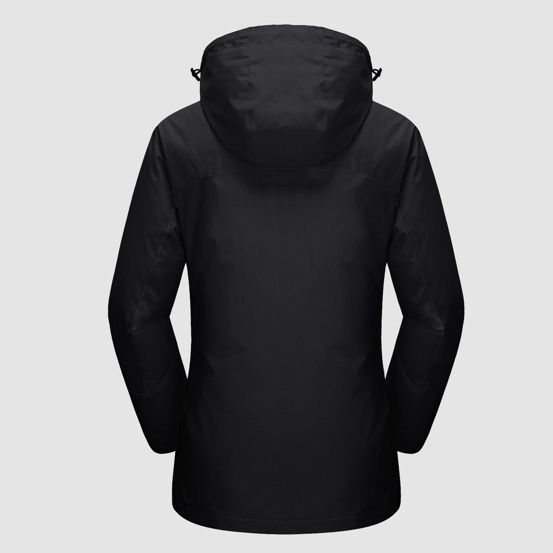 Model laughing, enjoying the outdoors in her Verona 3-in-1 waterproof jacket, happy and warm.