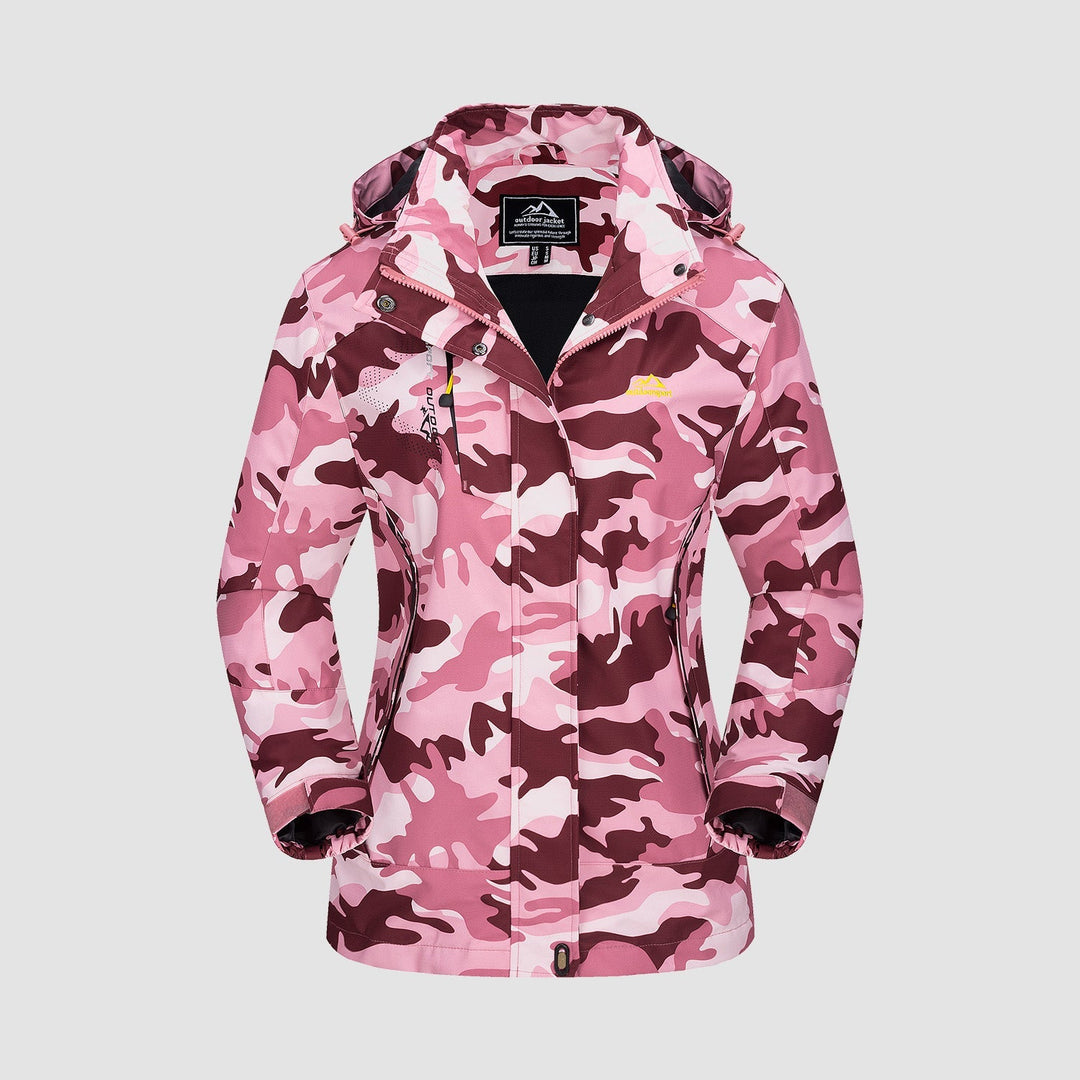 The Verona 3-in-1 women's jacket in a stylish purple, highlighting its versatility as outdoor wear.