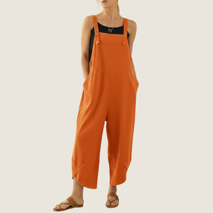 Women's comfortable wide leg overalls, a stylish denim alternative for all-day casual wear.