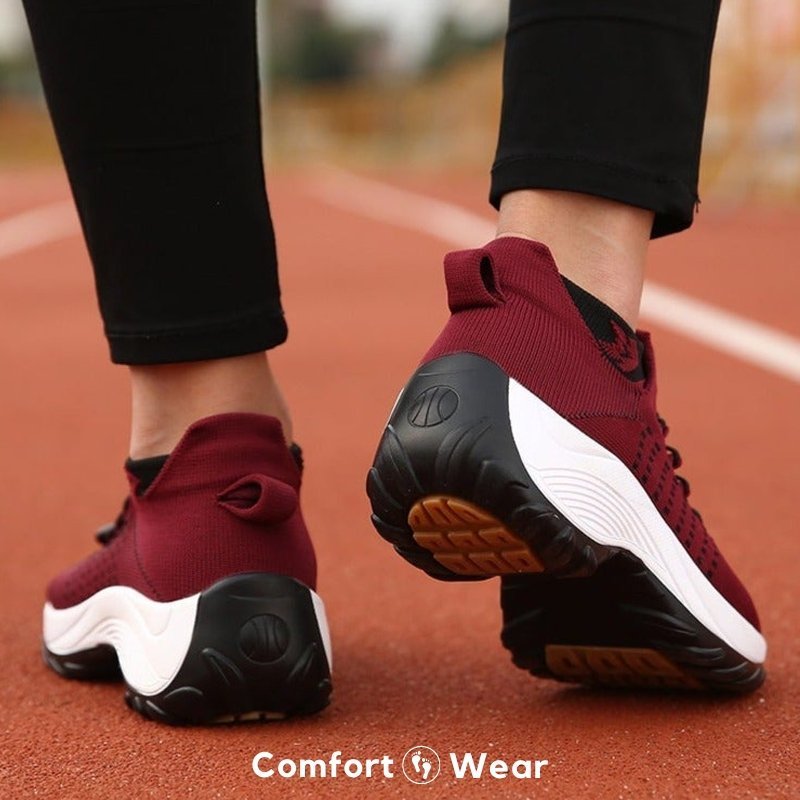 Women's Ortho Stretch Cushion Sneakers for Foot Pain Relief - Lexians