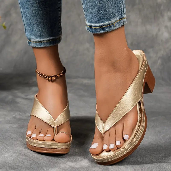 Women's Orthopedic Heel Sandals - Black - Lexians