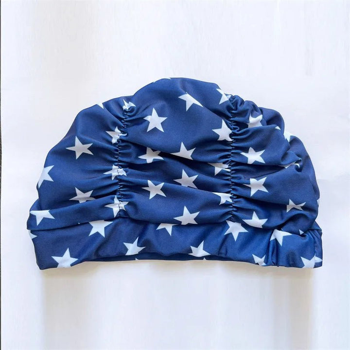 Women's Stretch Nylon Turban Swim Cap for Long Hair - Lexians